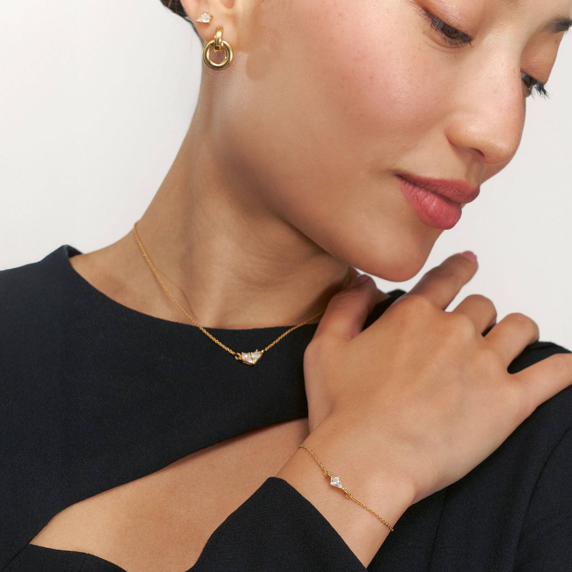 Two Become One Bracelet- Gold Vermeil-4 product photo