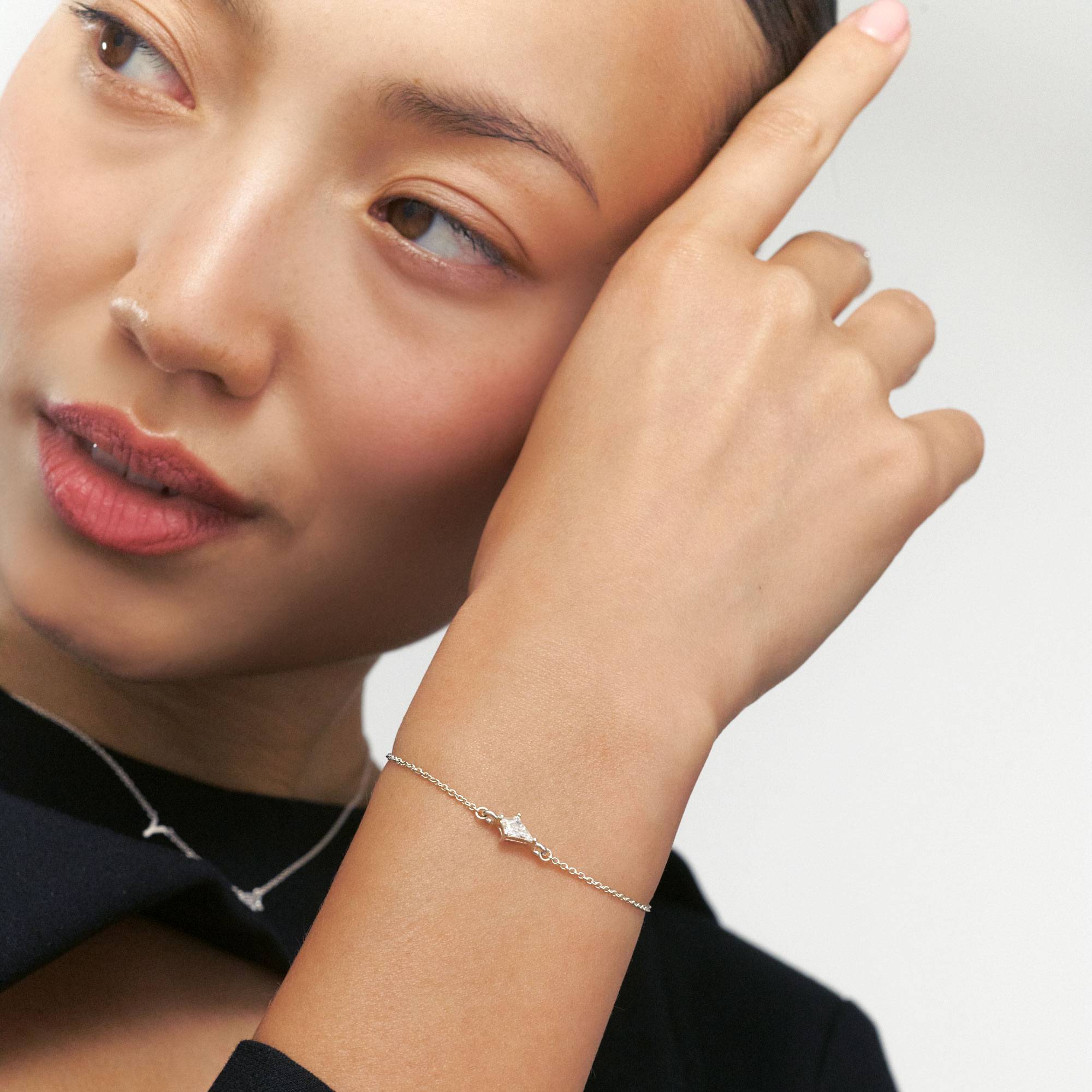 Two Become One Bracelet- Silver-5 product photo