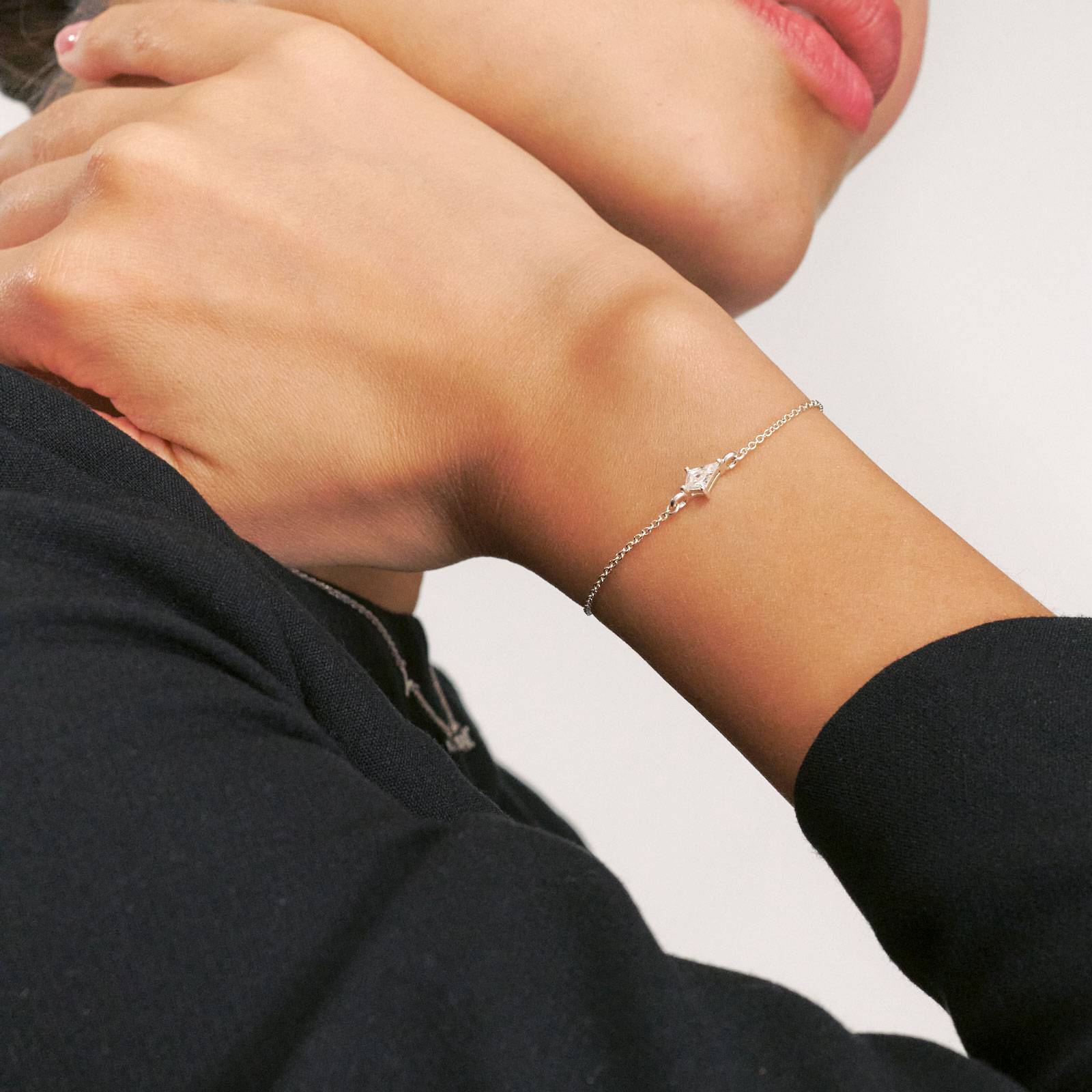 Two Become One Bracelet- Silver-4 product photo