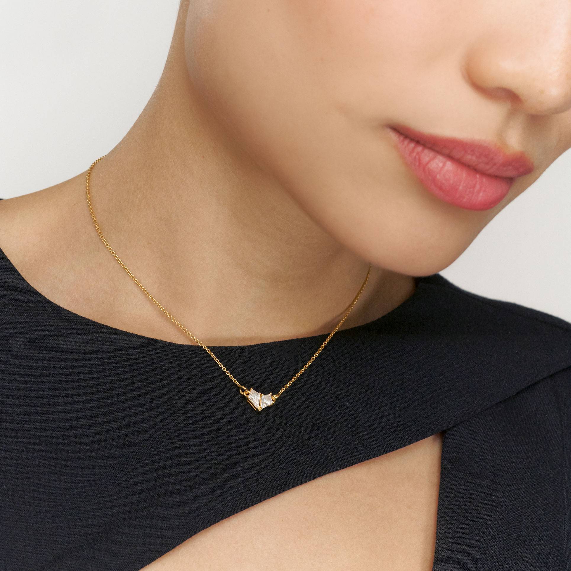 Two Become One Necklace- Gold Vermeil-2 product photo