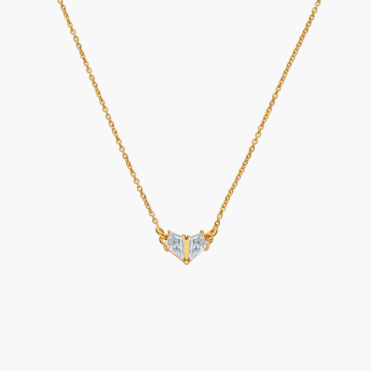 Two Become One Necklace- Gold Vermeil