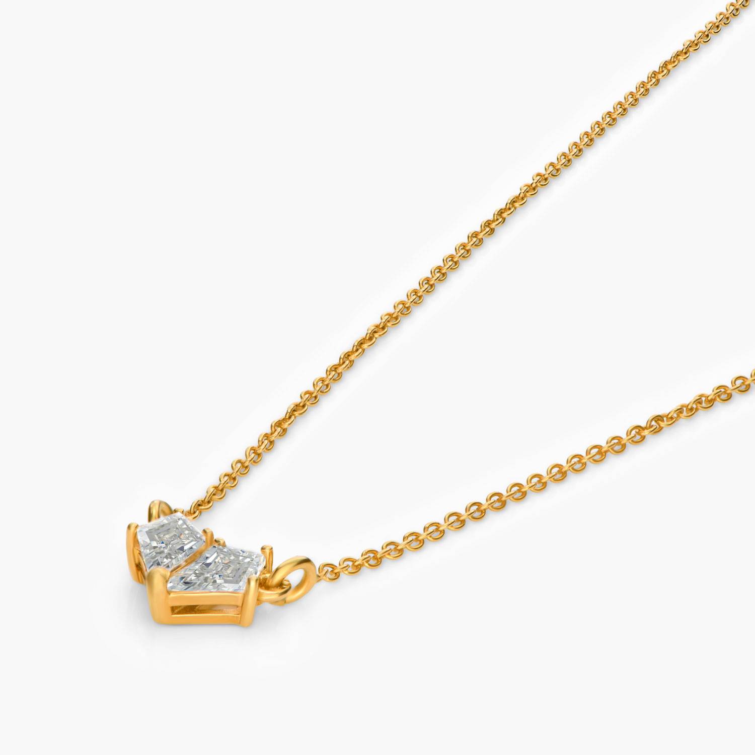 Two Become One Necklace- Gold Vermeil-4 product photo