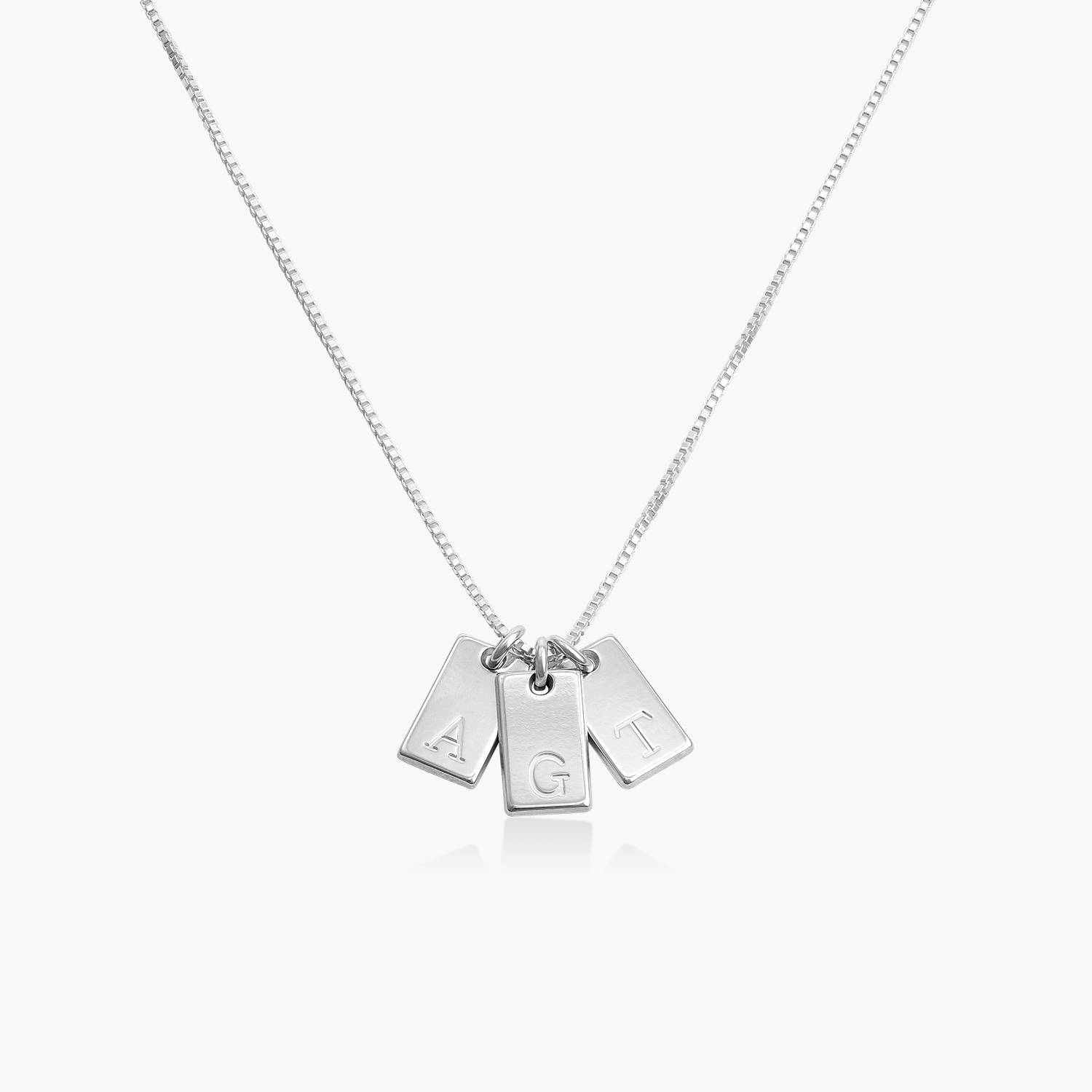 Willow Tag Initial Necklace - Sterling Silver-3 product photo