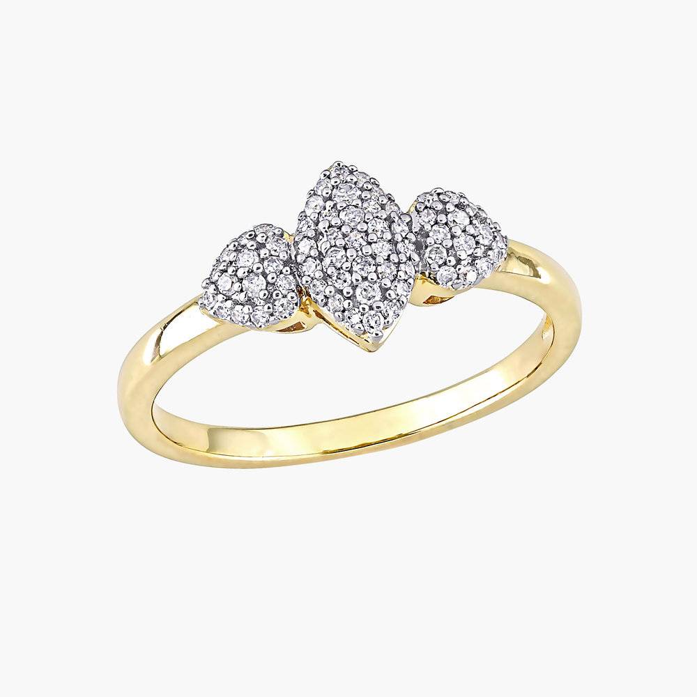 Charlotte Diamond Marquise Ring - Gold Plating product photo