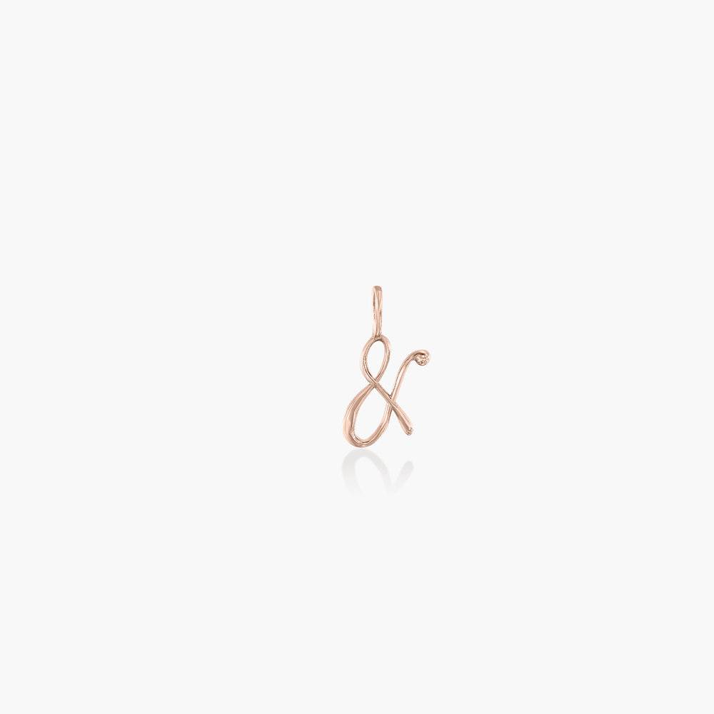 Ampersand Charm - Rose Gold Plating-3 product photo