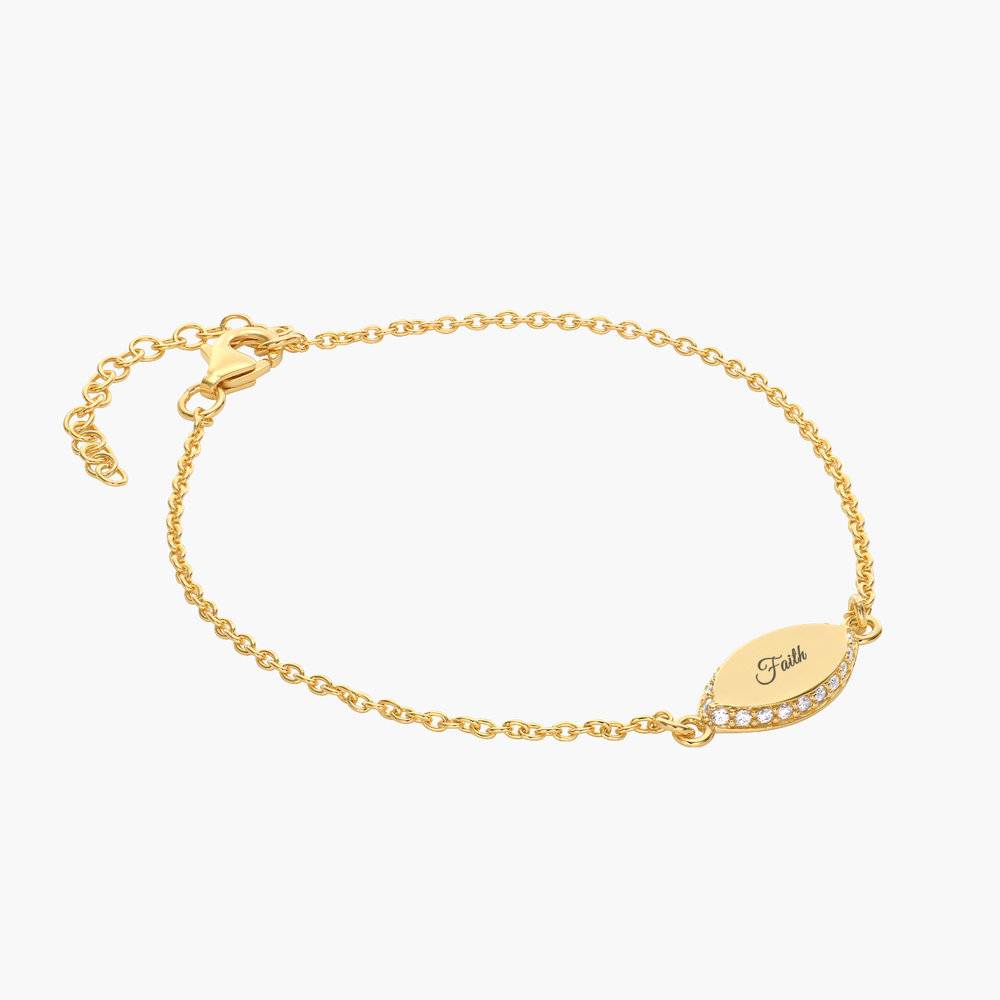 Anya Marquise Bracelet - Gold Vermeil-1 product photo