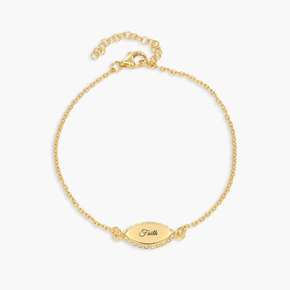 Anya Marquise Bracelet - Gold Vermeil-1 product photo