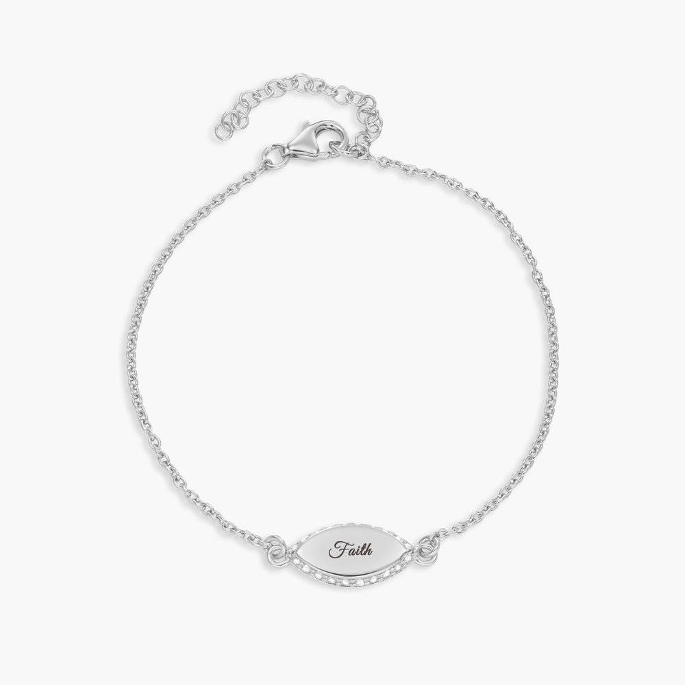 Anya Marquise Bracelet - Sterling Silver-2 product photo