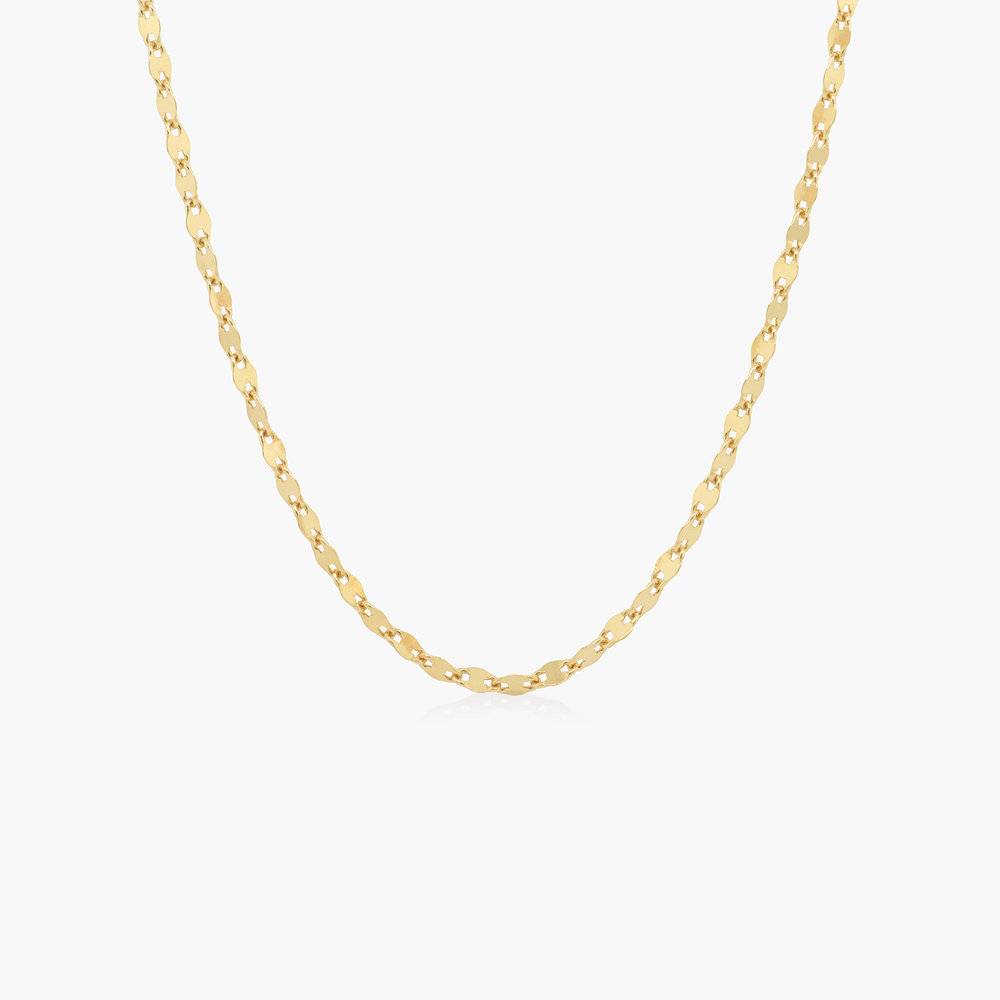 Aria Mirror Chain Necklace - Gold Vermeil-1 product photo