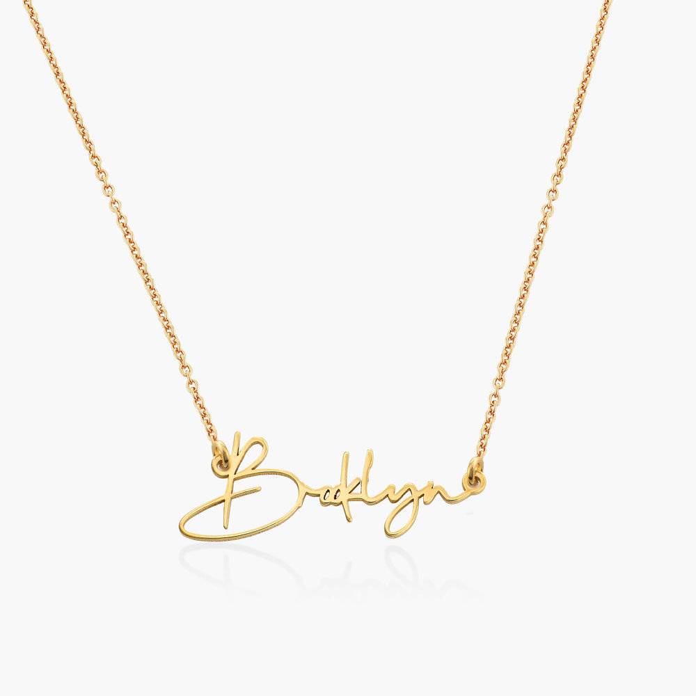 Belle Custom Name Necklace - Gold Plating product photo