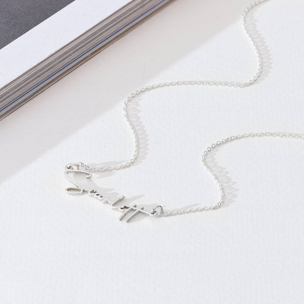 Belle Custom Name Necklace - Sterling Silver product photo