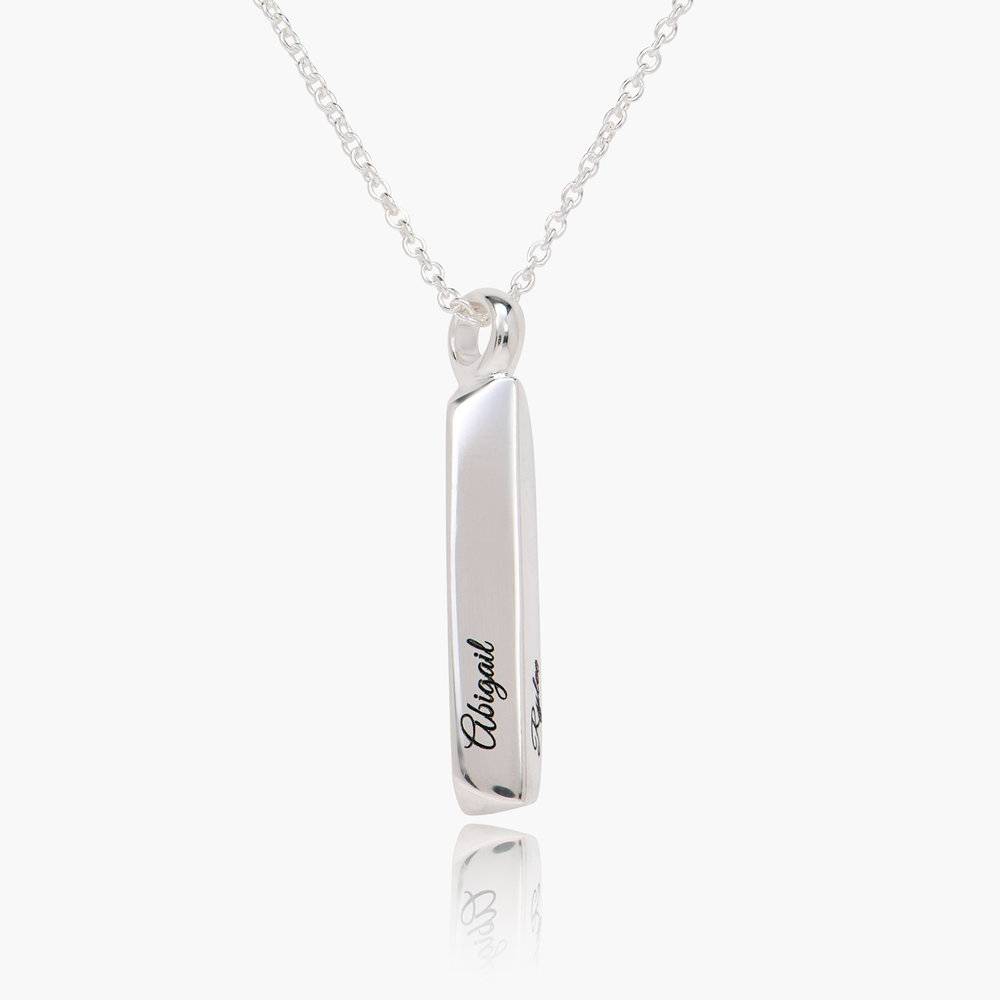 Block Bar Necklace - Silver-11 product photo