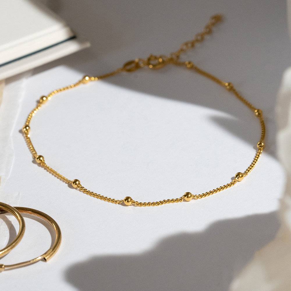 Bobble Chain Anklet/Bracelet- Gold Plated-2 product photo