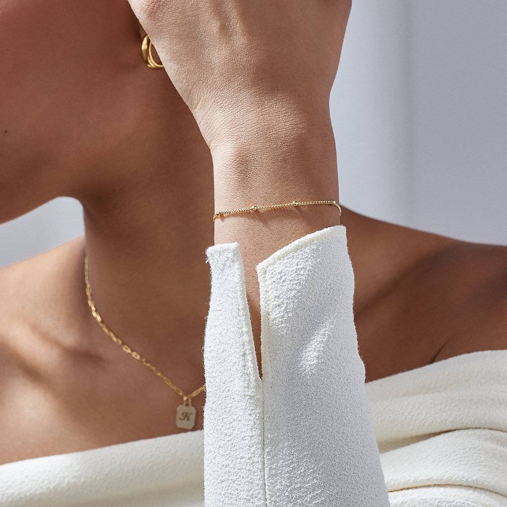 Bobble Chain Anklet/Bracelet- Gold Plated-5 product photo