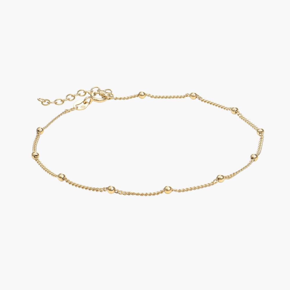 Bobble Chain Anklet/Bracelet- Gold Vermeil product photo