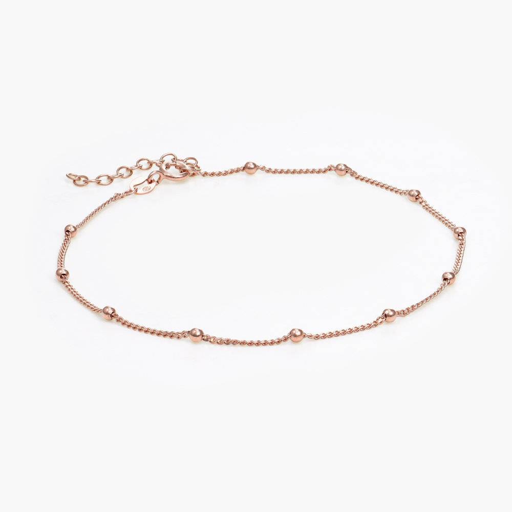 Bobble Chain Anklet/Bracelet- Rose Gold Vermeil product photo