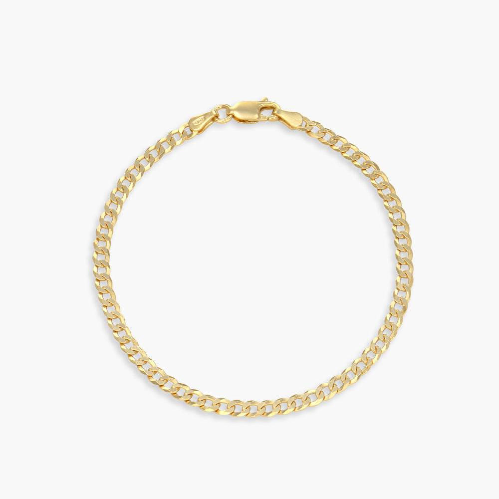 Bold Curb Chain Bracelet - Gold Vermeil-1 product photo