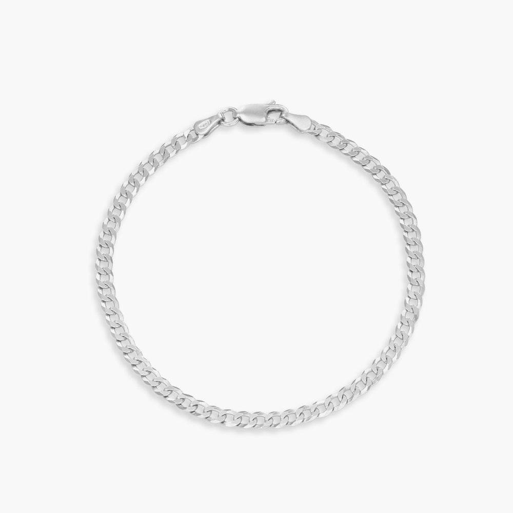 Bold Curb Chain Bracelet - Sterling Silver-1 product photo