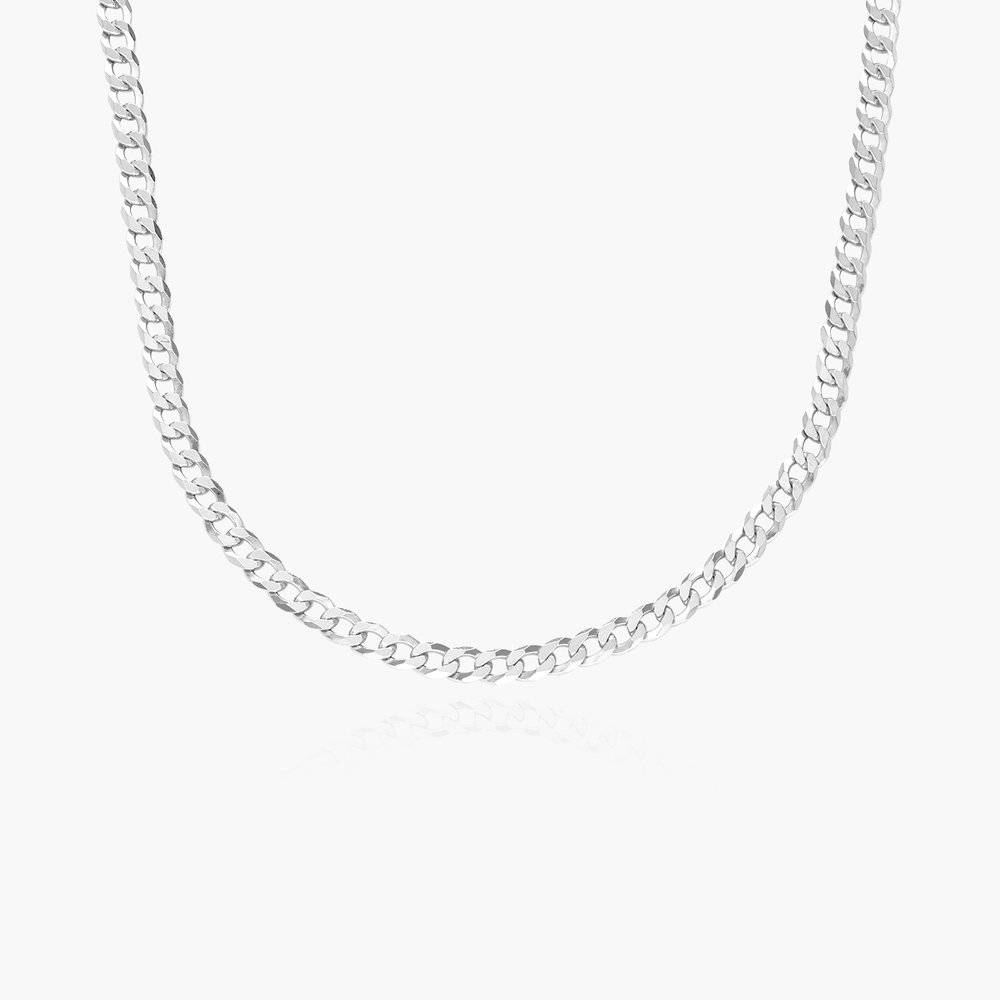 Bold Curb Chain Necklace - Sterling Silver-1 product photo