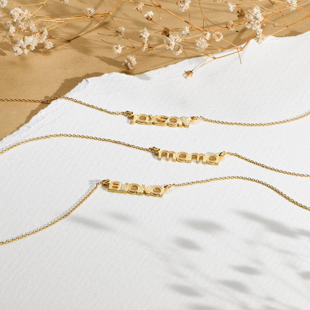 Bonnie Name Necklace - Gold Vermeil-2 product photo
