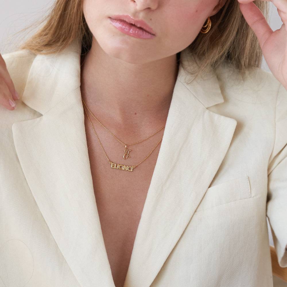 Bonnie Name Necklace - Gold Vermeil-1 product photo