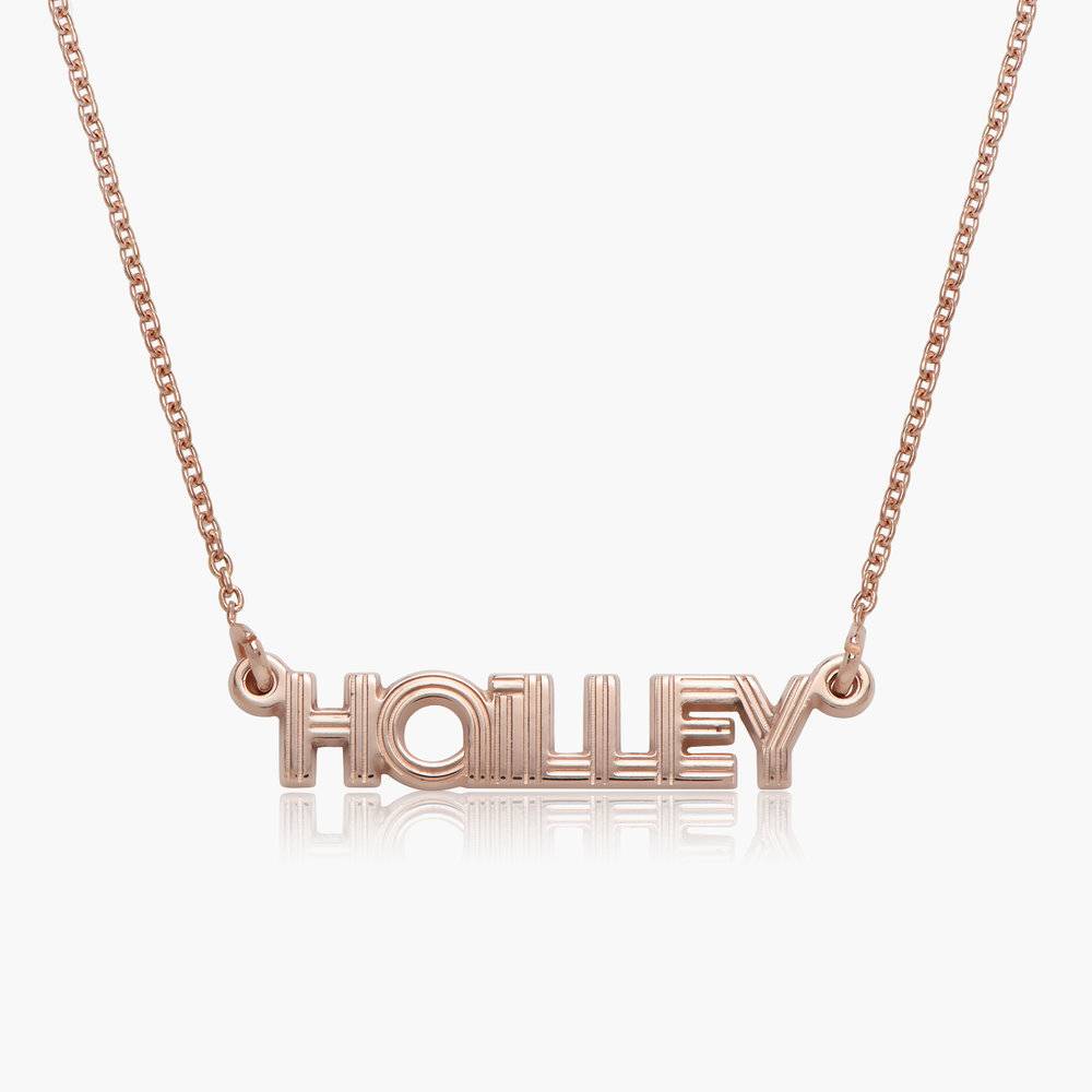 Bonnie Name Necklace - Rose Gold Plated-3 product photo