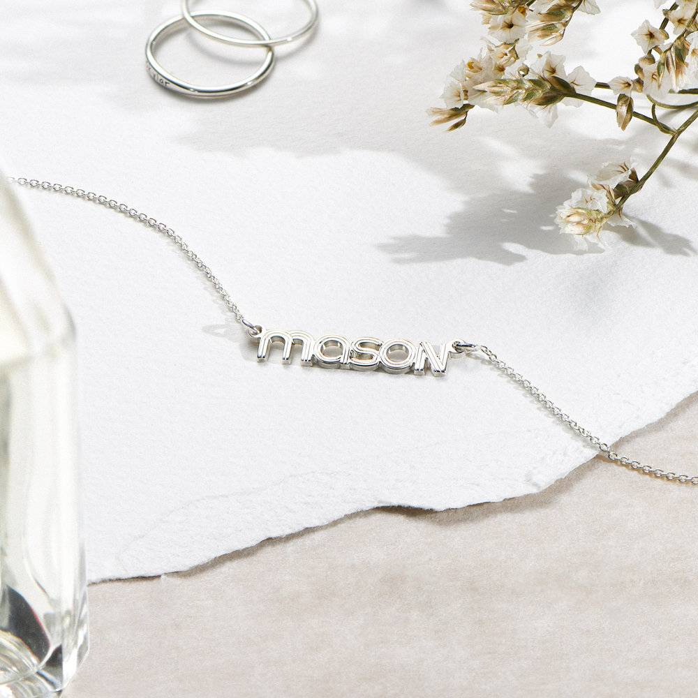 Bonnie Name Necklace - Silver-2 product photo