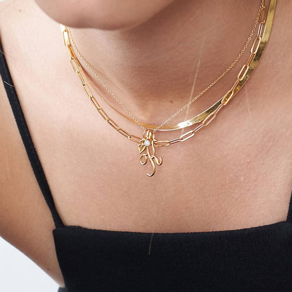 Cable Chain Necklace - Gold Vermeil-2 product photo