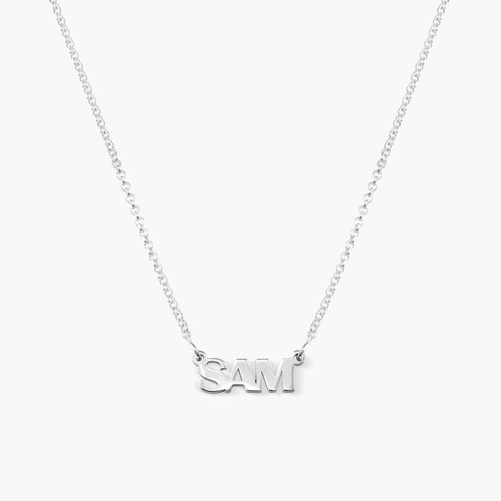 Gatsby Name Necklace - Silver-1 product photo