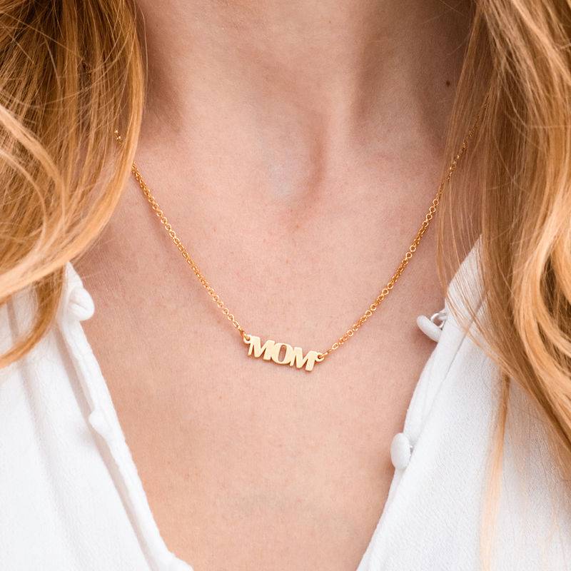 Gatsby Name Necklace - 10K Solid Gold-2 product photo