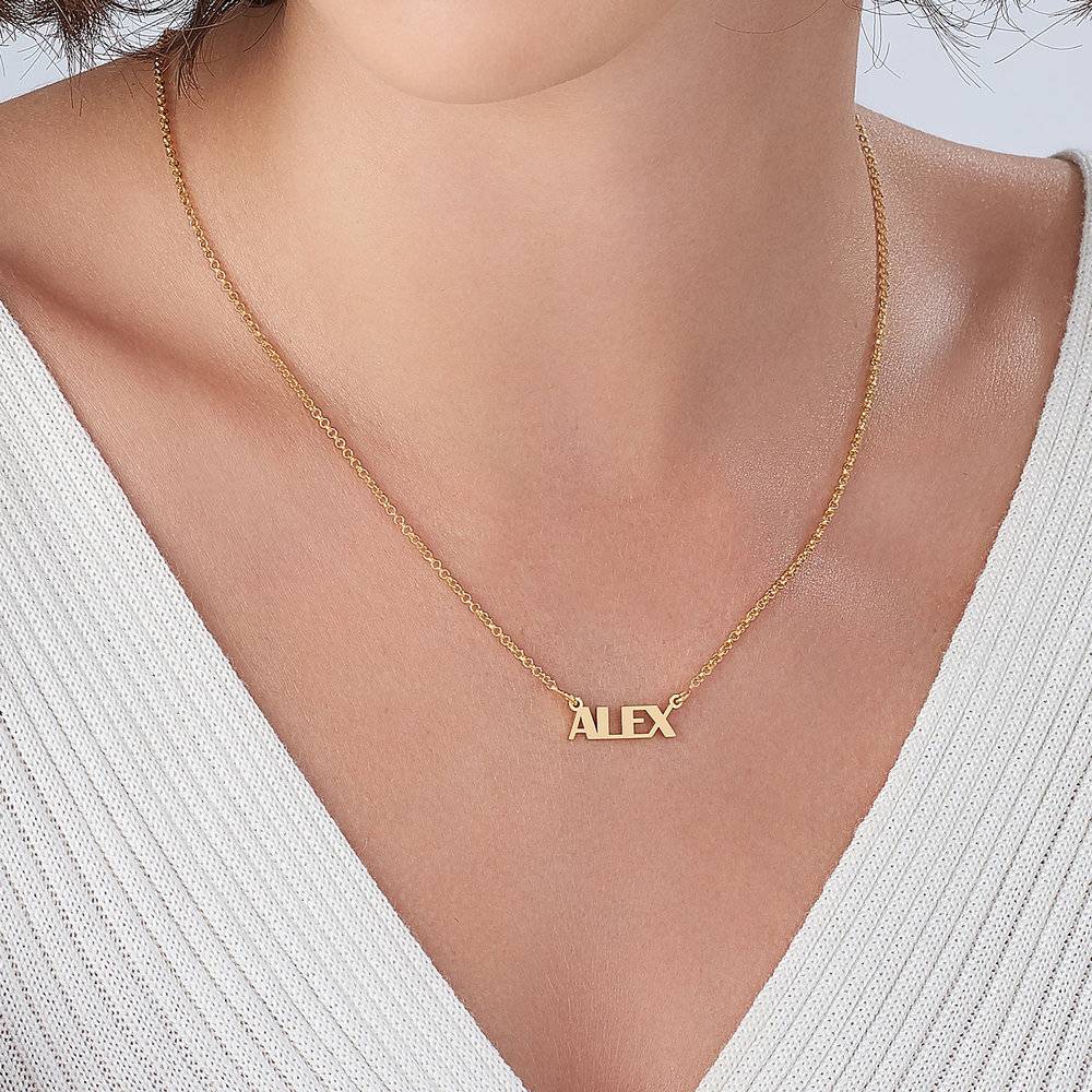 Gatsby Name Necklace - Gold Vermeil-1 product photo