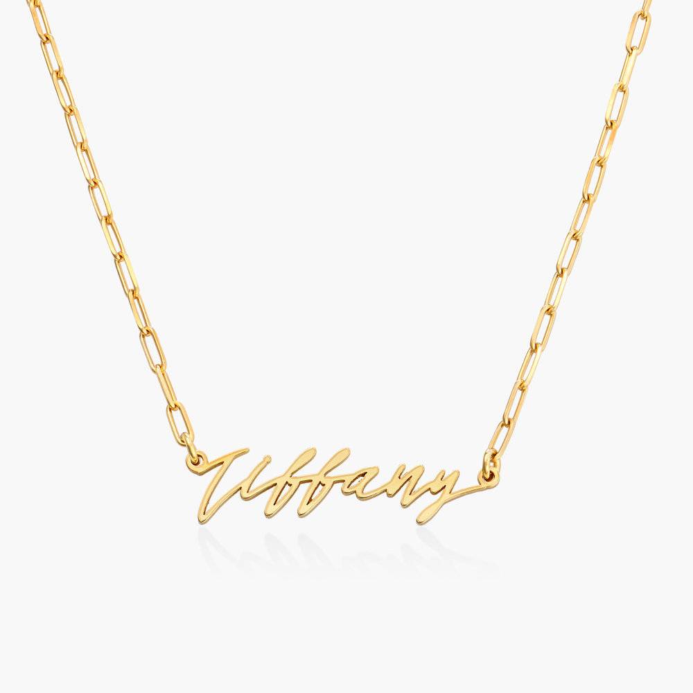 Coco Name Link Necklace - Gold Vermeil product photo