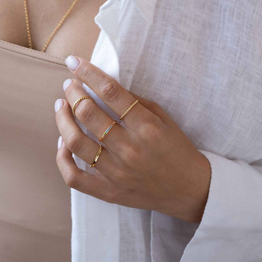 Rainbow Ring - Gold Plated-3 photo du produit