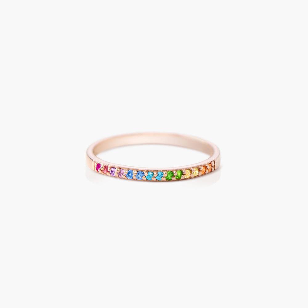 Rainbow Ring - Rose Gold Plated product photo