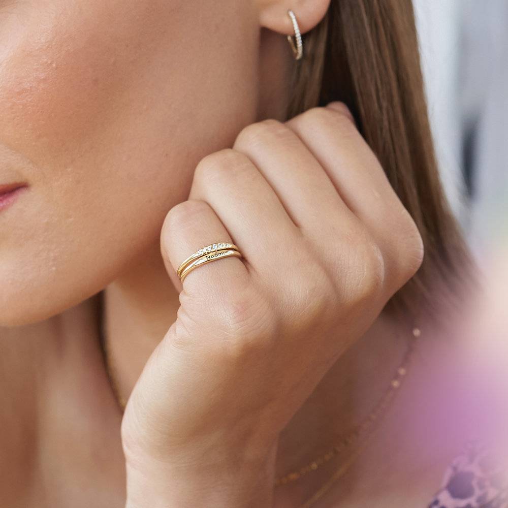 Darleen Diamond Ring - Gold Vermeil-5 product photo