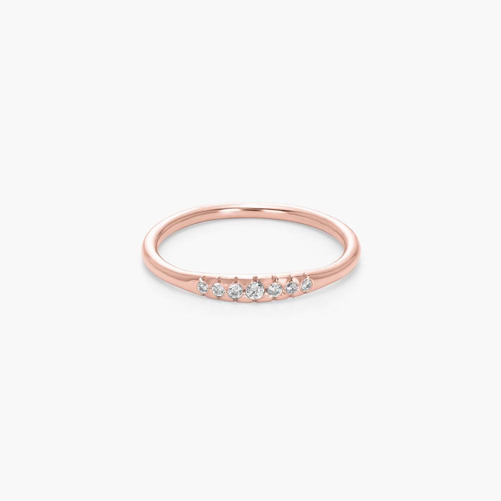 Darleen Diamond Ring - Rose Gold Plated-5 product photo