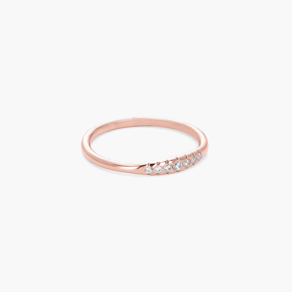 Darleen Diamond Ring - Rose Gold Plated-2 product photo