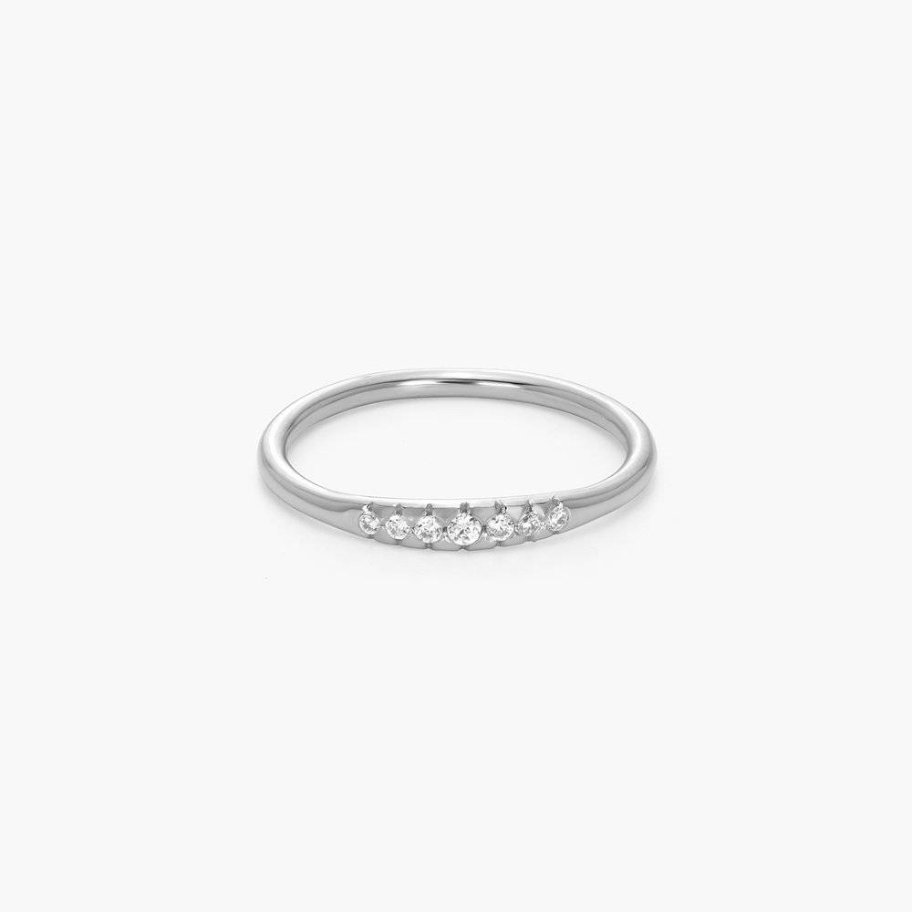 Bague Darleen Avec Diamants - Argent 925 photo du produit