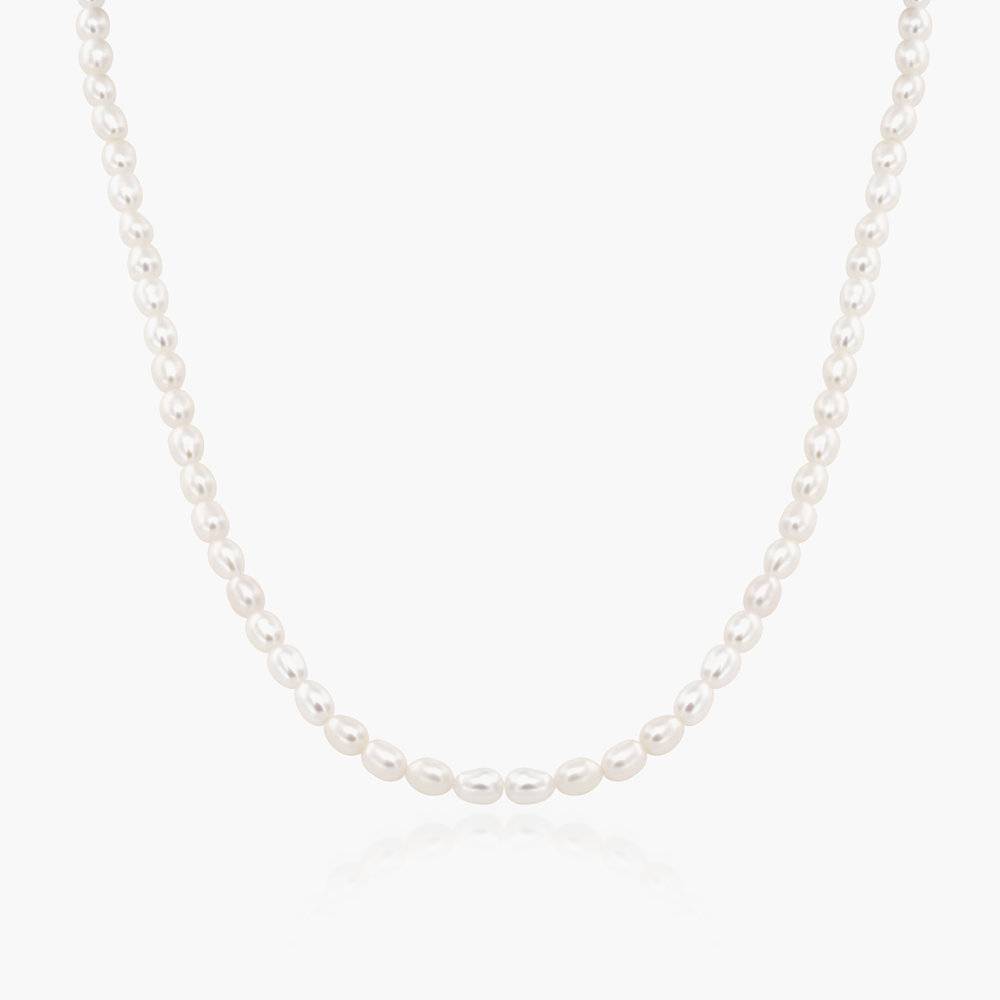 Diana Pearl Necklace - Silver-5 product photo