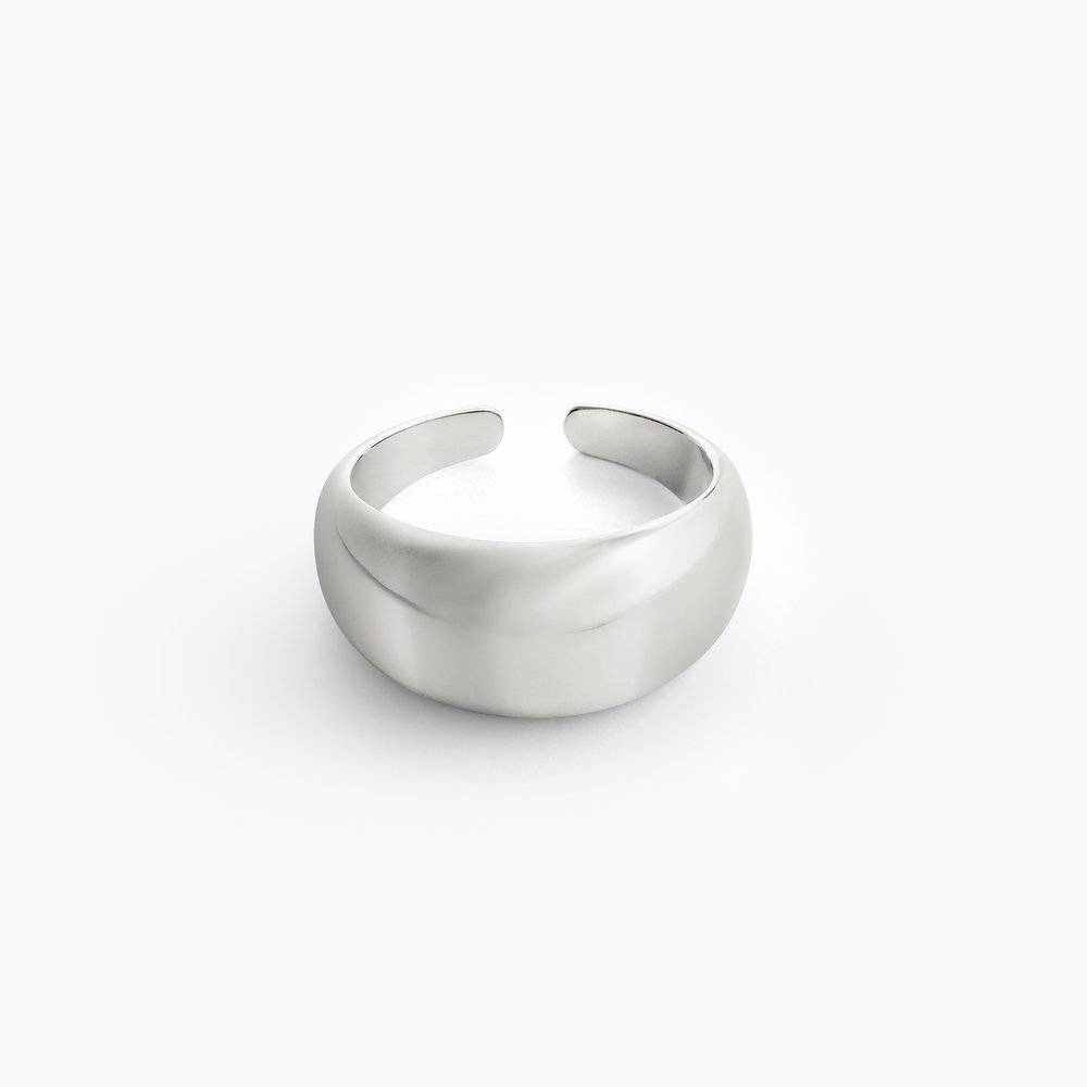 Dome Open Ring - Sterling Silver-2 product photo