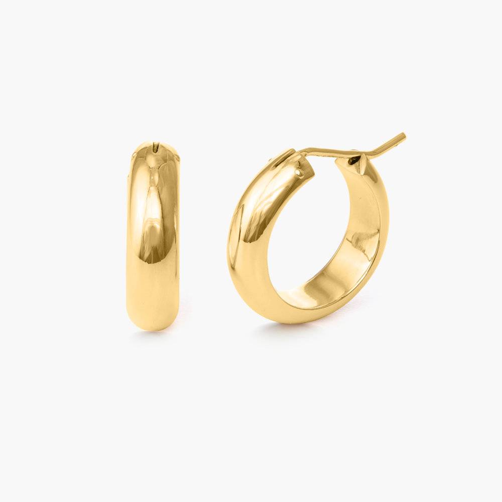 Dynamite Hoop Earrings - Gold Plated-4 product photo