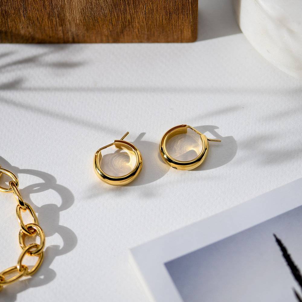 Dynamite Hoop Earrings - Gold Plated-1 product photo