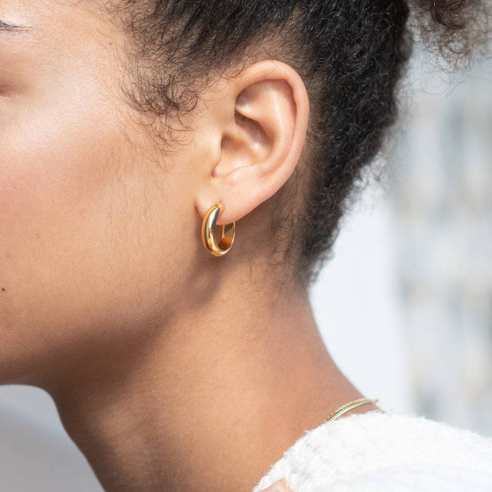 Dynamite Hoop Earrings - Gold Plated product photo