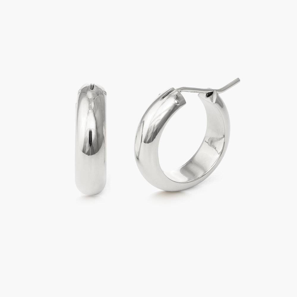 Dynamite Hoop Earrings - Sterling Silver-1 product photo