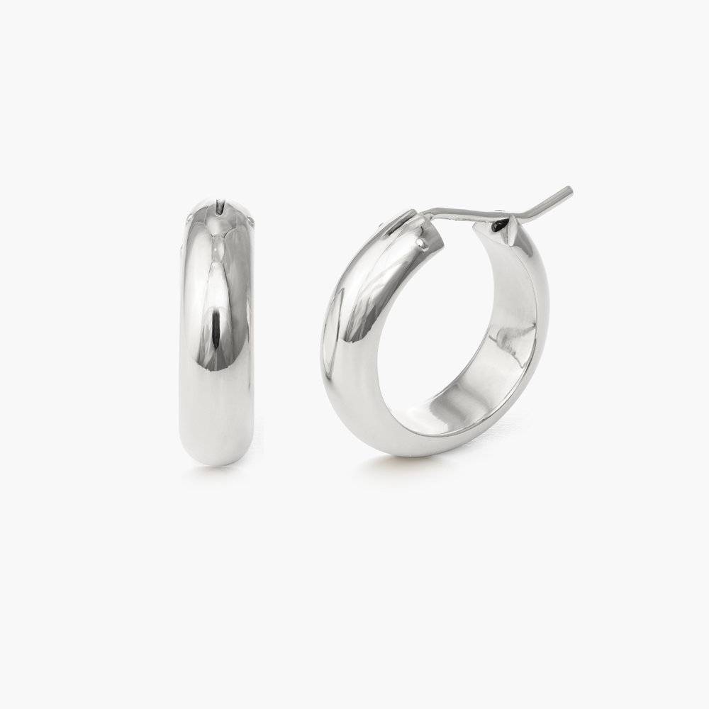 Dynamite Hoop Earrings - Sterling Silver-3 product photo