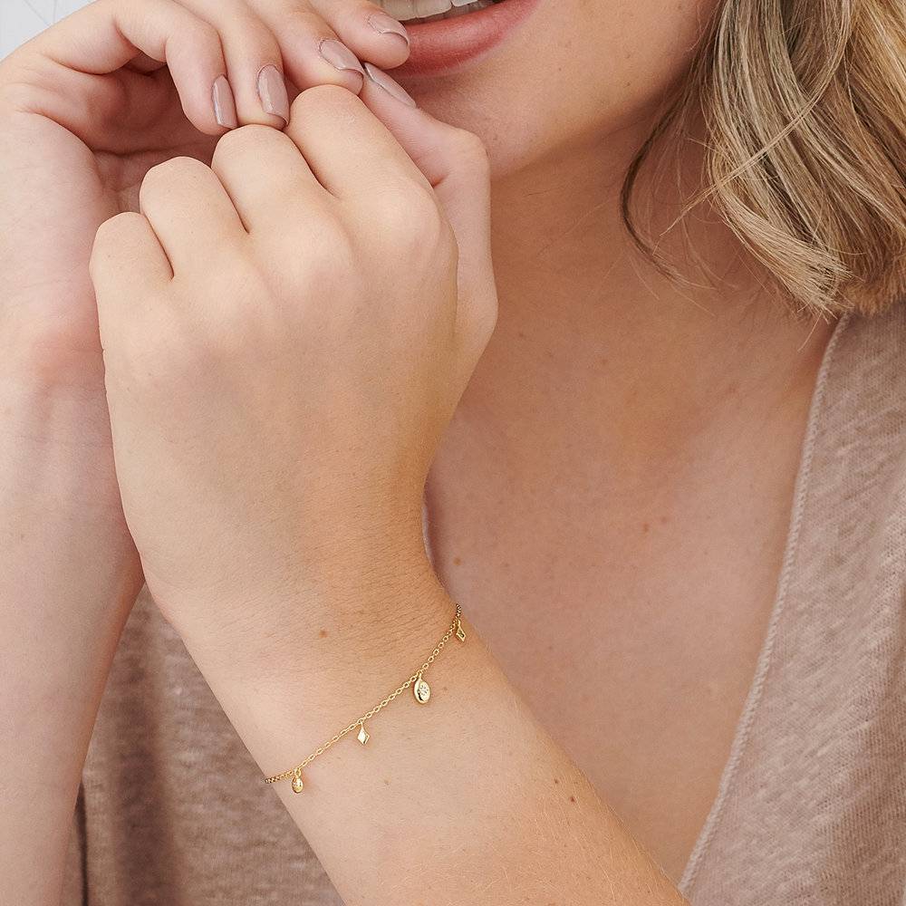 Ethereal Drops Bracelet - Gold Plated-4 photo du produit