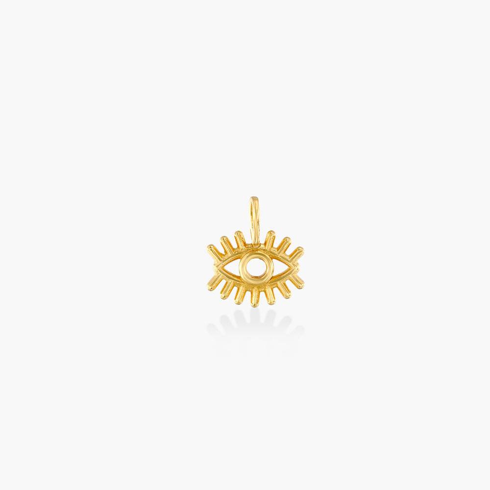 Willow Disc Initial Charm- 14k Solid Gold