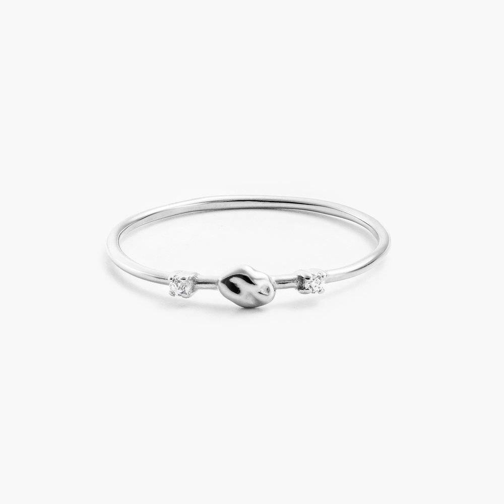 Faye Cubic Zirconia Ring - Sterling Silver-3 product photo