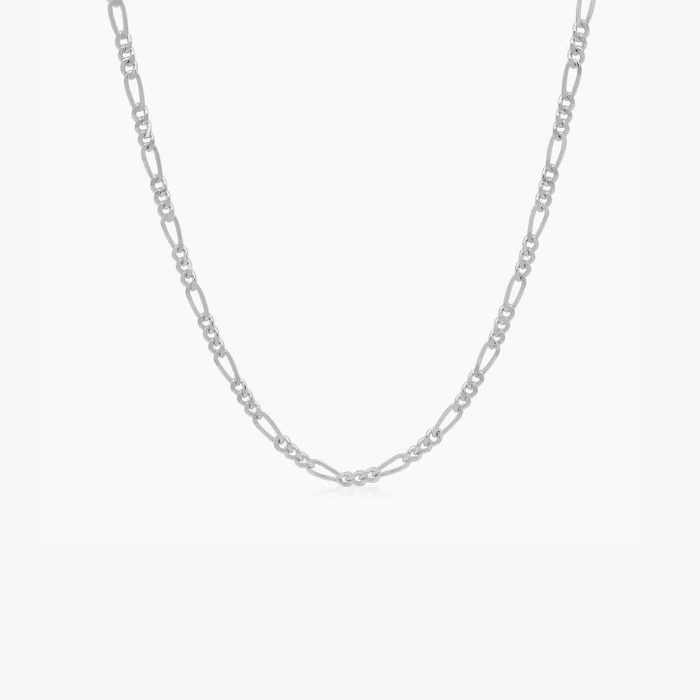 Figaro Chain Necklace - Sterling Silver-4 product photo