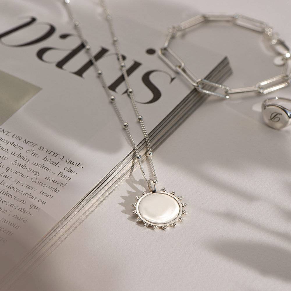 Fusion Sun Necklace - Sterling Silver-5 photo du produit